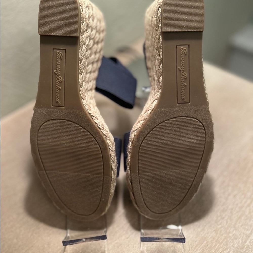 Tommy Bahama Women's Navy Espadrille Sandals - Picture 5 of 12